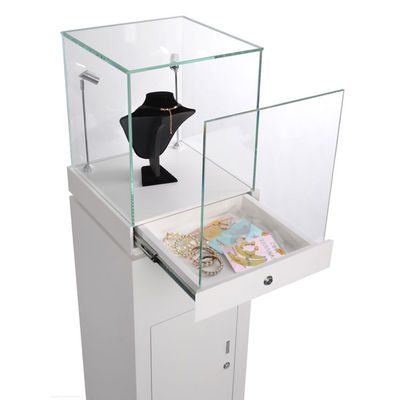 chất lượng  Wooden Point Of Purchase Pop Display Necklace Jewelry Display Stand With Lock nhà máy