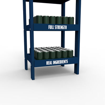 Gỗ thông 5 lớp Cocktail Display Stand Display Rack with Wheels for Wine Store