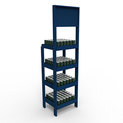 Gỗ thông 5 lớp Cocktail Display Stand Display Rack with Wheels for Wine Store