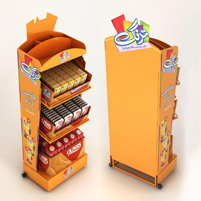 Floorstanding Kệ trưng bày mỹ phẩm Kem đánh răng Kệ siêu thị có kệ