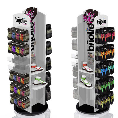 Giá đỡ màn hình tùy chỉnh bằng kim loại Sản phẩm cửa ngoài Tower Pop Display With Casters