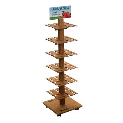 Giá đỡ màn hình tùy chỉnh bằng kim loại Sản phẩm cửa ngoài Tower Pop Display With Casters