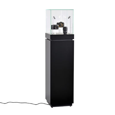 Hộp trưng bày bệ trang sức 16" Bệ trưng bày Tủ khóa ngăn kéo Đèn LED chiếu điểm