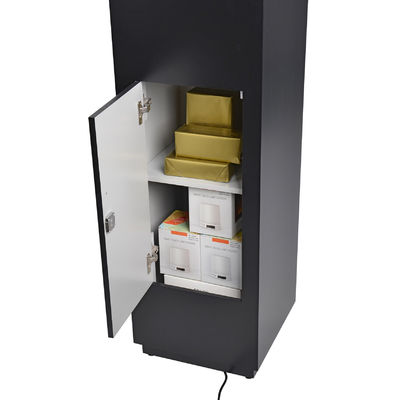 Hộp trưng bày bệ trang sức 16" Bệ trưng bày Tủ khóa ngăn kéo Đèn LED chiếu điểm
