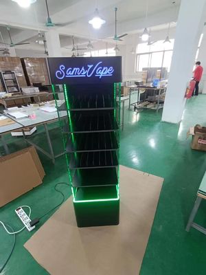 Sàn gắn trên cao Acrylic Display Rack LED Display Stand cho các sản phẩm điện tử