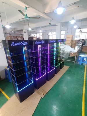 Sàn gắn trên cao Acrylic Display Rack LED Display Stand cho các sản phẩm điện tử