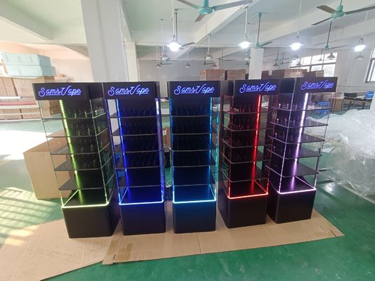 Sàn gắn trên cao Acrylic Display Rack LED Display Stand cho các sản phẩm điện tử